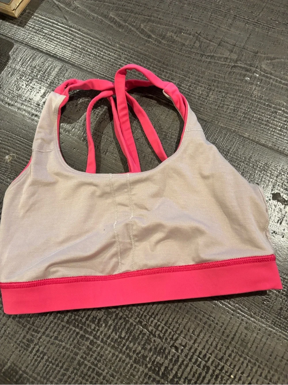 lululemon athletica Hot Pink Strappy Swim Crop Top